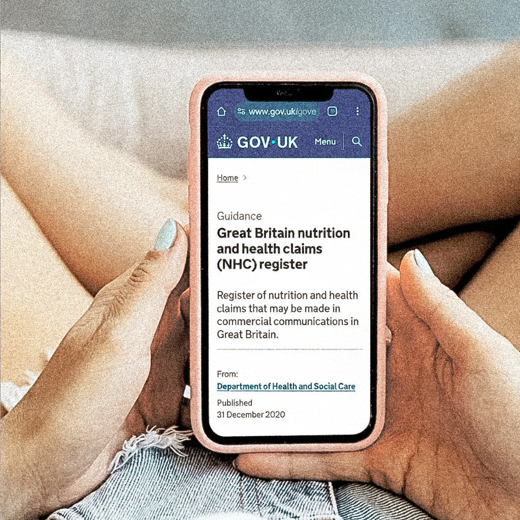 GB Health Claims Register Website