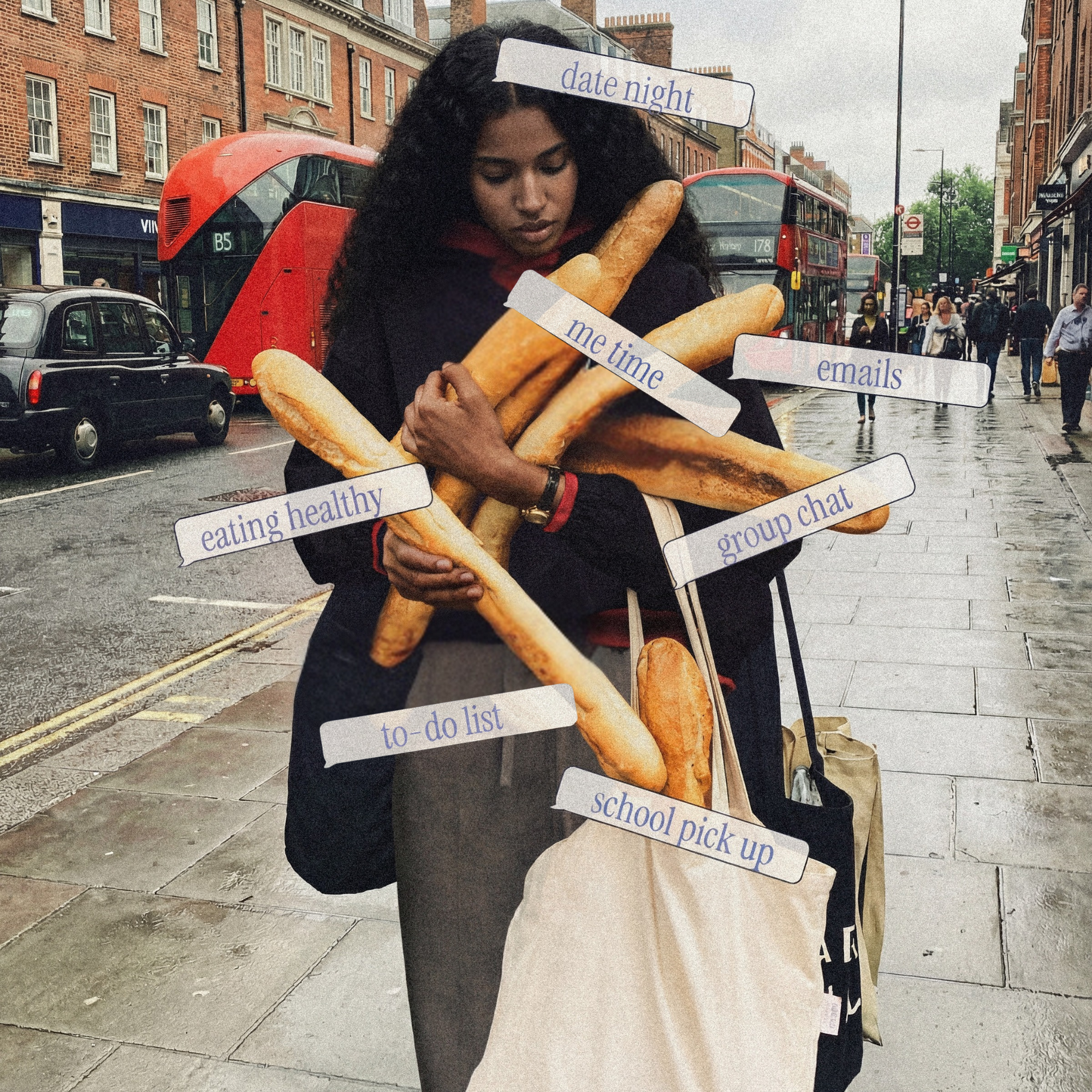 Woman trying to juggle life